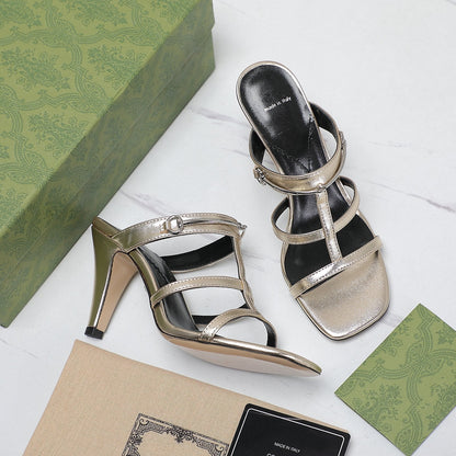 GUCCI SLIM HORSEBIT SLIDE SANDAL LIGHT YELLOW