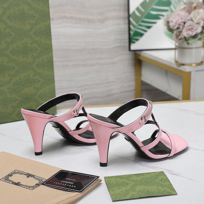 GUCCI SLIM HORSEBIT SLIDE SANDAL WHITE