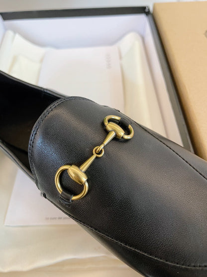 GUCCI LOAFERS MULES BLACK