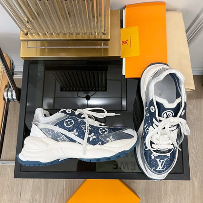 LOUIS VUITTON LV RUN 55 SNEAKER DARK BLUE