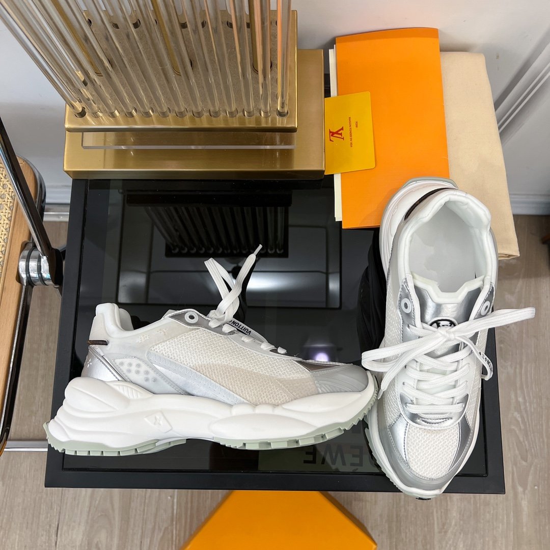 LOUIS VUITTON LV RUN 55 SNEAKER WHITE