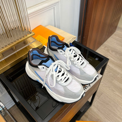 LOUIS VUITTON LV RUN 55 SNEAKER BLUE