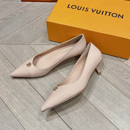 LOUIS VUITTON LV SINGLE LOW HEEL PUMP BIEGE