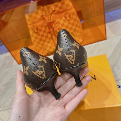 LOUIS VUITTON LV SINGLE LOW HEEL PUMP MONOGRAM CANVAS