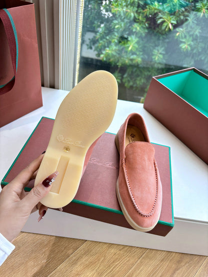 LP LOAFERS 25S IN PEACH PINK CASHMERE