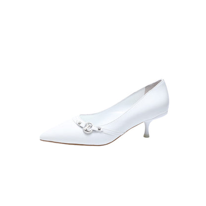 LOUIS VUITTON 6AM HIGH HEELS 55 MM IN WHITE LAMBSKIN