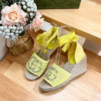 GUCCI Women Flat Shoes Yellow