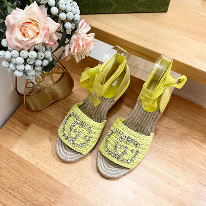 GUCCI Women Flat Shoes Yellow