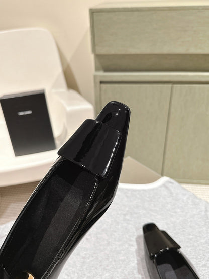 LOUIS VUITTON BALLERINA FLATS IN BLACK PATENT CALFSKIN