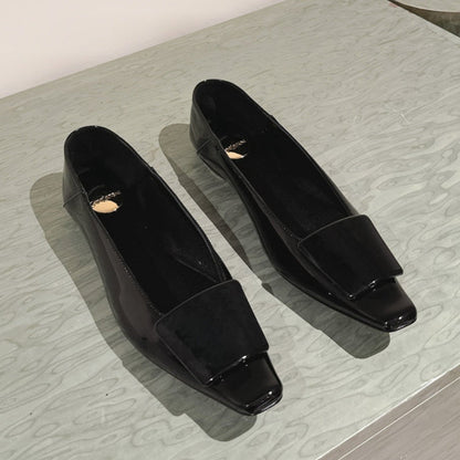 LOUIS VUITTON BALLERINA FLATS IN BLACK PATENT CALFSKIN