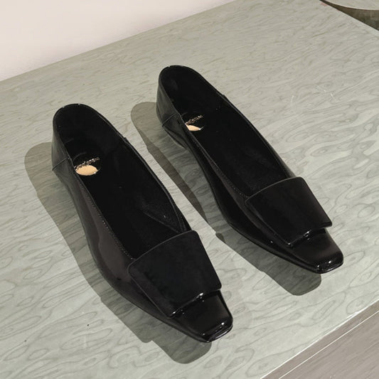 LOUIS VUITTON BALLERINA FLATS IN BLACK PATENT CALFSKIN