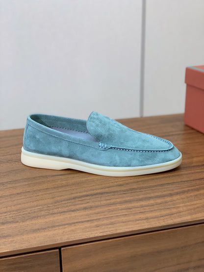 LP LOAFERS 25S IN SKY BLUE SUEDE