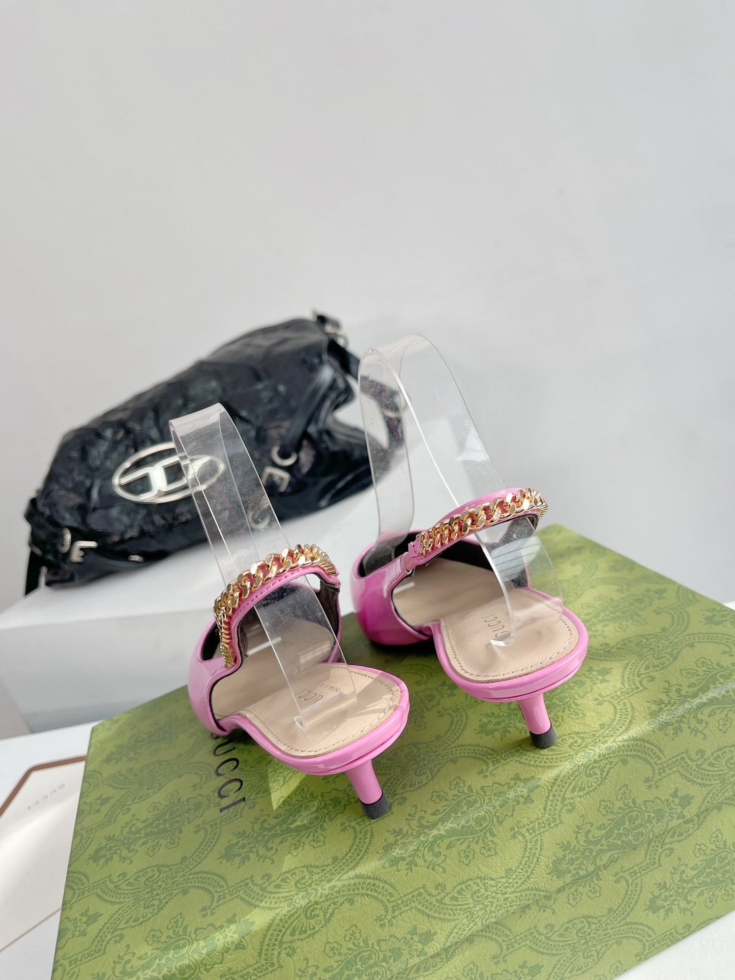 GUCCI SIGNORIA 45 SLINGBACK PUMP TAFFY LAMBSKIN
