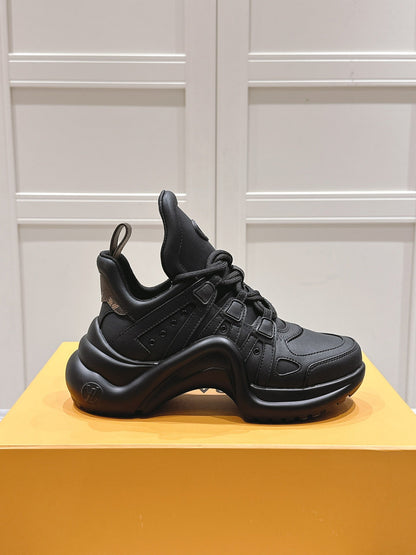 LOUIS VUITTON LV BARRACUDA SNEAKER IN BLACK CALFSKIN