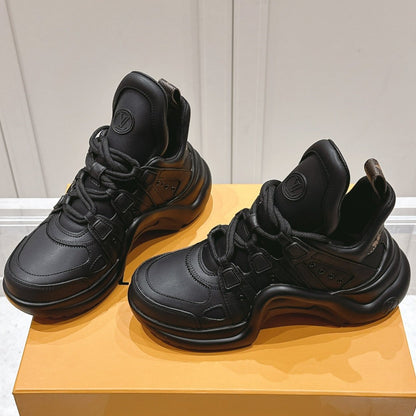 LOUIS VUITTON LV BARRACUDA SNEAKER IN BLACK CALFSKIN