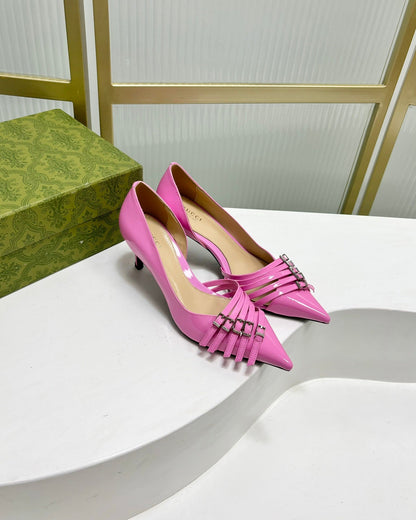 GUCCI HIGH PUMP 6 CM IN FUSCIA PINK CALFSKIN