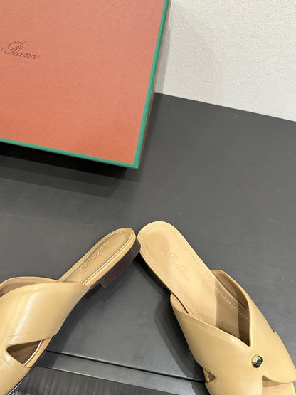 LP SANDALS 25S IN WARM BEIGE LAMBSKIN