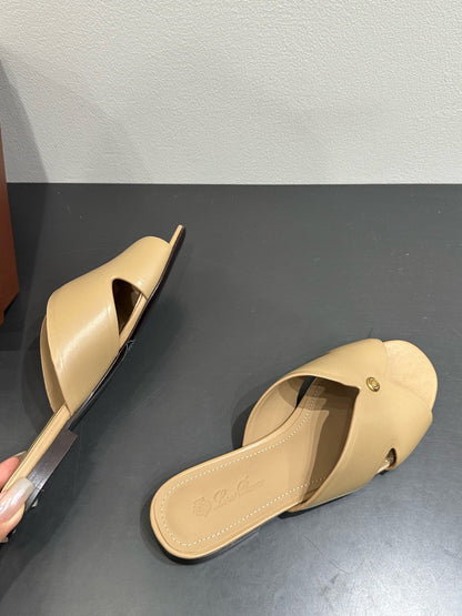 LP SANDALS 25S IN WARM BEIGE LAMBSKIN