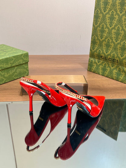 GUCCI SIGNORIA SLINGBACK PUMP CANDY LAMBSKIN