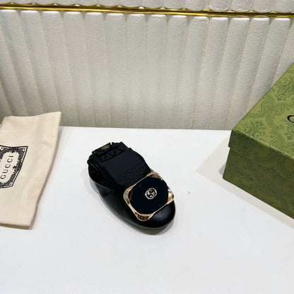 GUCCI BALLET SUPER SLIM BLACK LAMBSKIN