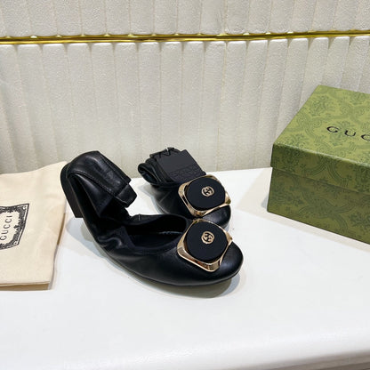 GUCCI BALLET SUPER SLIM BLACK LAMBSKIN