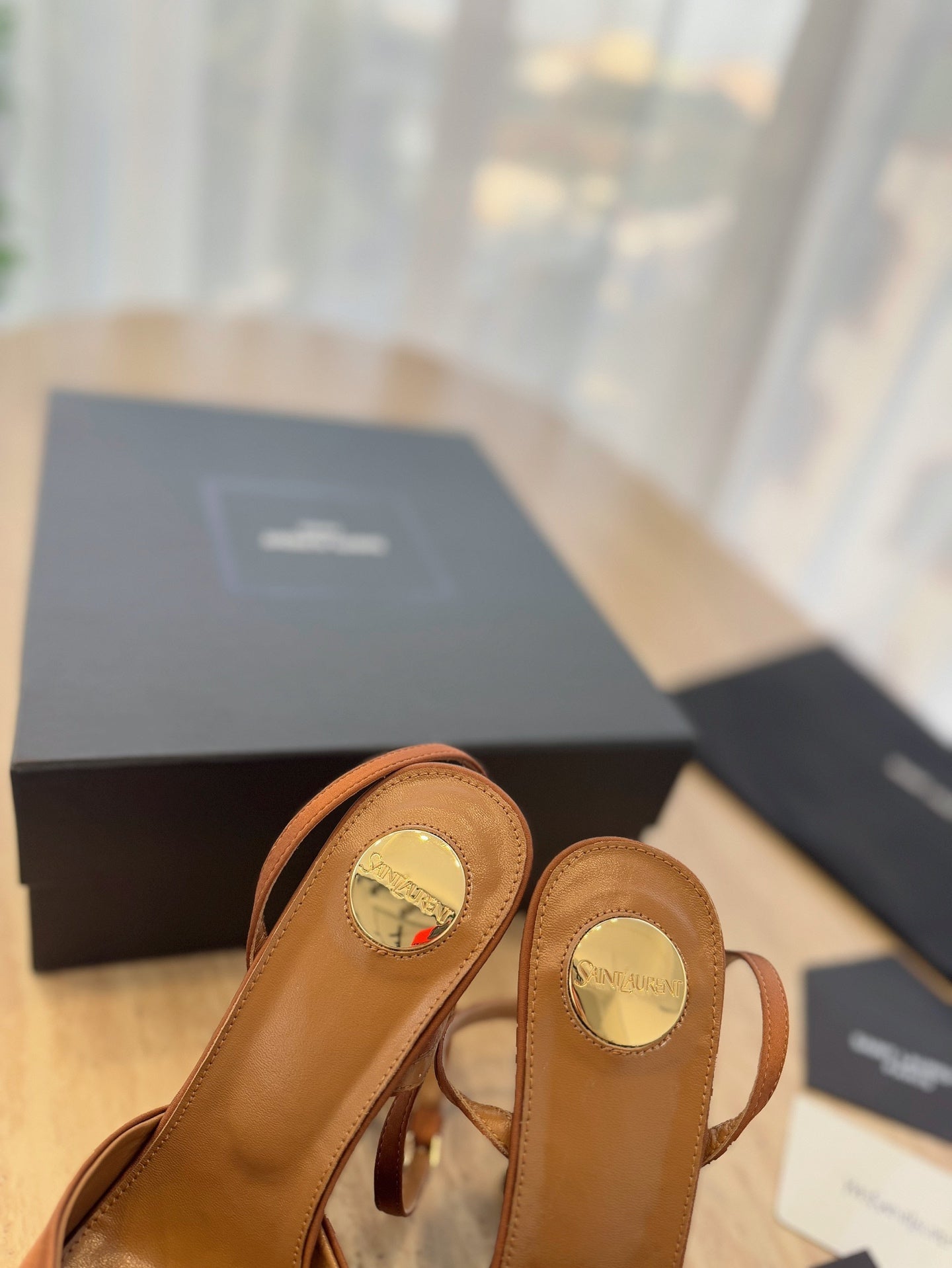 LOUIS VUITTON LA SCANDALE HIGH 14 CM PLATFORM SANDALS IN BRONZE BROWN SATIN CREPE