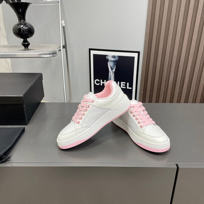 LOUIS VUITTON SL/61 SNEAKERS IN WHITE MIX LIGHT PINK CALFSKIN