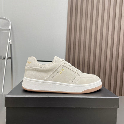 LOUIS VUITTON SL/61 SNEAKERS IN PALE GRAY SUEDE