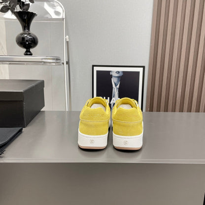 LOUIS VUITTON SL/61 SNEAKERS IN LIGHT YELLOW SUEDE