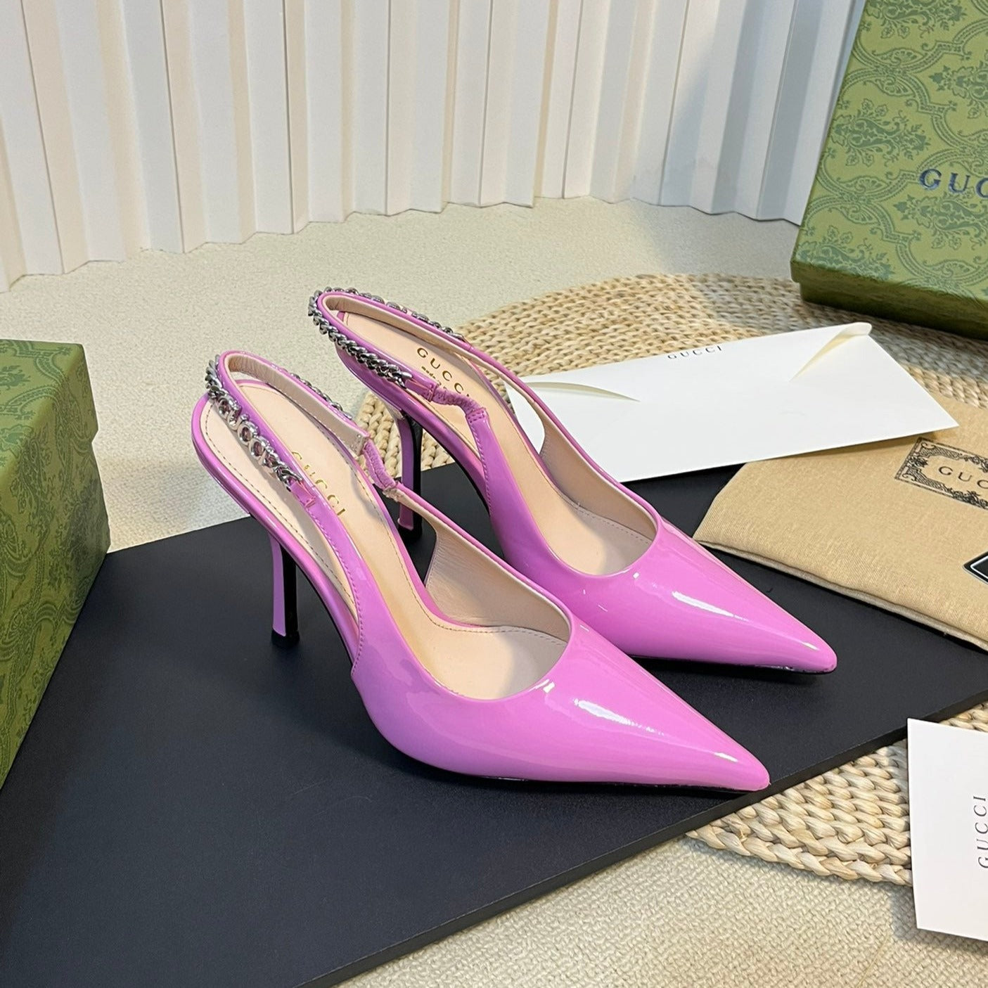 GUCCI Women's High Heels Pink