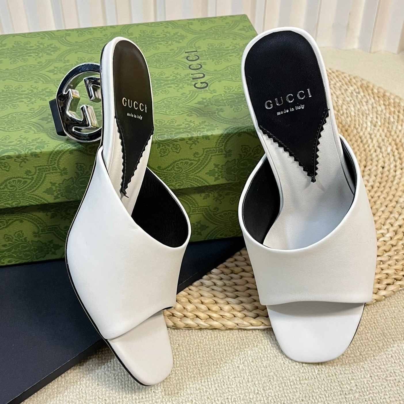 GUCCI Women's Heeled Sandals White