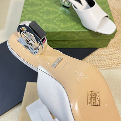GUCCI Women's Heeled Sandals White