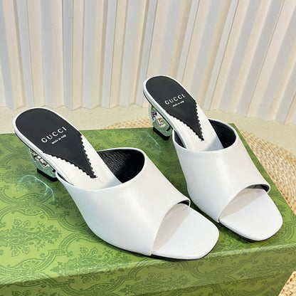 GUCCI Women's Heeled Sandals White