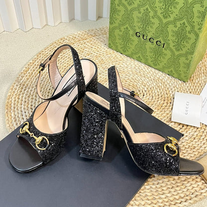 GUCCI Women Sandal High Heels Black