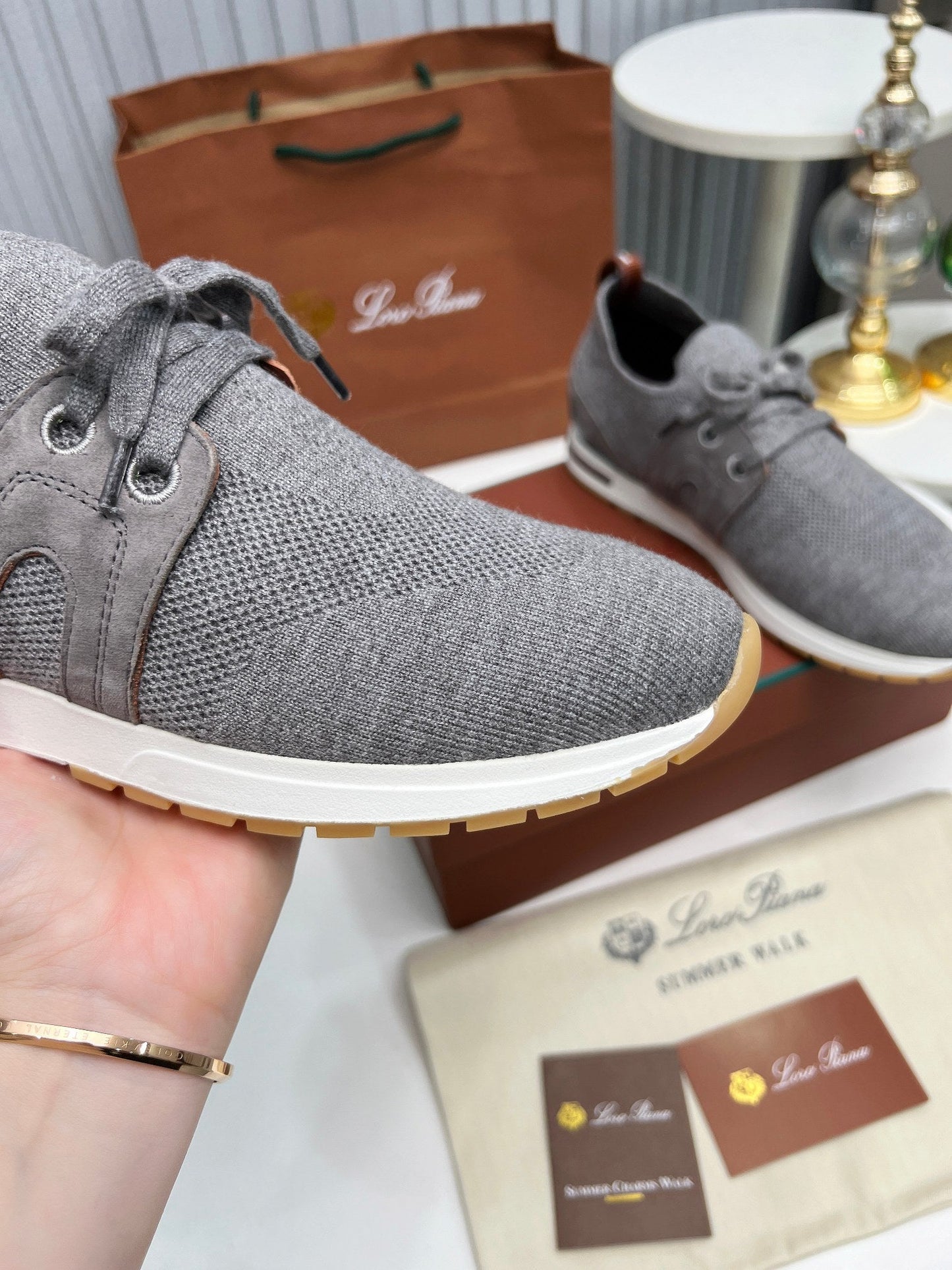 LP 360 FLEXY WALK SNEAKER GRAY FABRICS