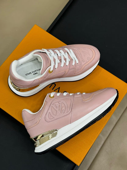 LOUIS VUITTON LV NEO RUN AWAY SNEAKER IN PASTEL PINK CALFSKIN