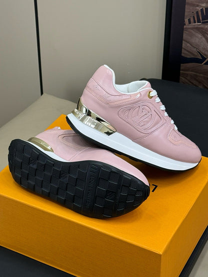 LOUIS VUITTON LV NEO RUN AWAY SNEAKER IN PASTEL PINK CALFSKIN