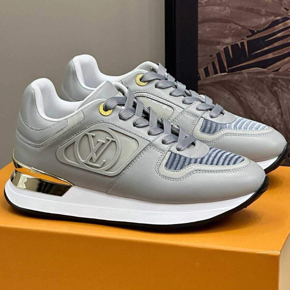 LOUIS VUITTON LV NEO RUN AWAY SNEAKER IN DOLPHIN GRAY CALFSKIN