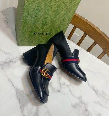 GUCCI 26S LOAFERS 75 MM IN BLACK CALFSKIN STYLE 2