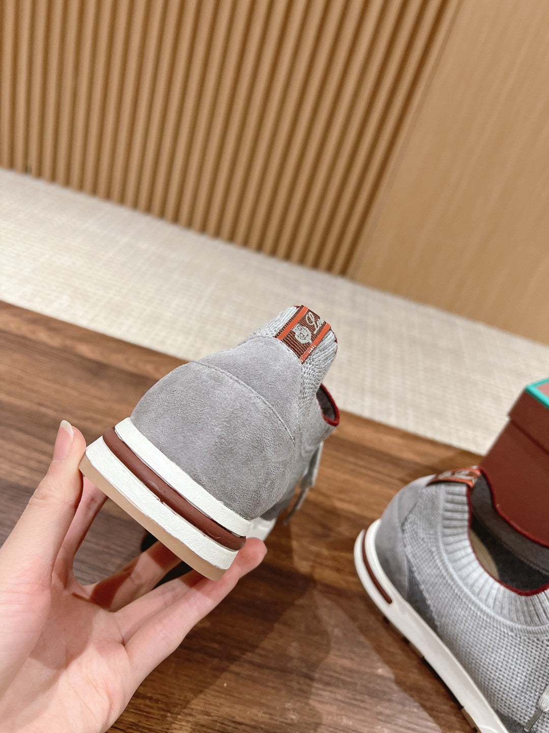 LP BASIC 360 FLEXY WALK SNEAKER LIGHT GRAY AND GRAY FABRICS