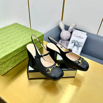 GUCCI HORSEBIT PUMP IN BLACK SHEEPSKIN