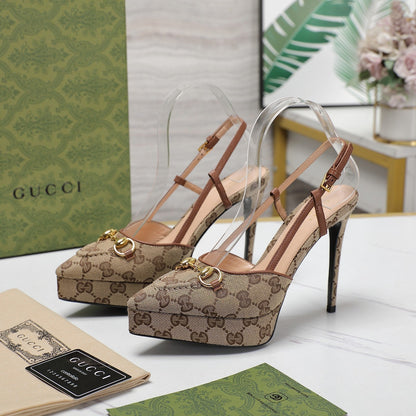 GUCCI Valentino High heels Brown