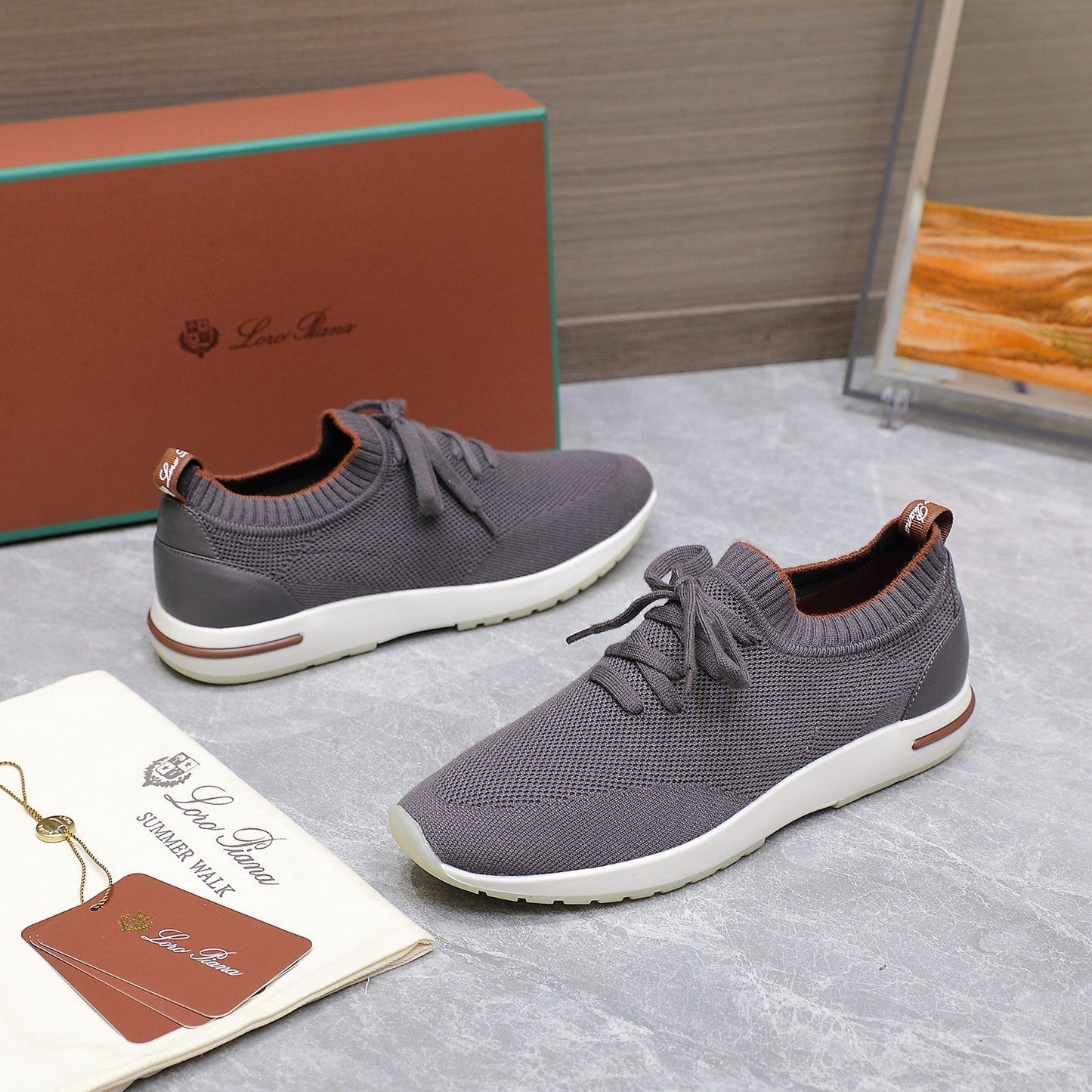 LP LADY FLEXY WALK SNEAKER IN GREY FABRIC