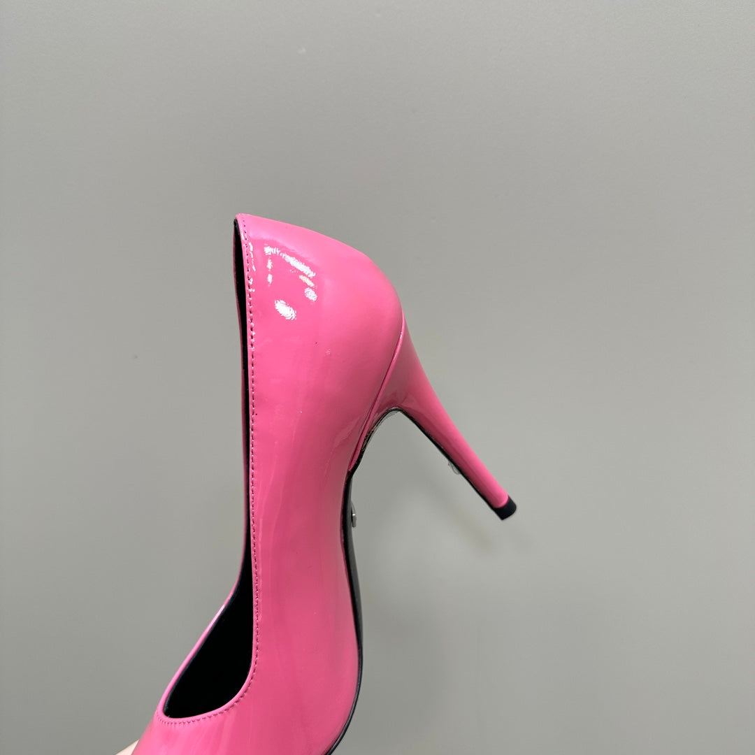 GUCCI 105 HIGH HEEL PUMP FUSCIA LAMBSKIN