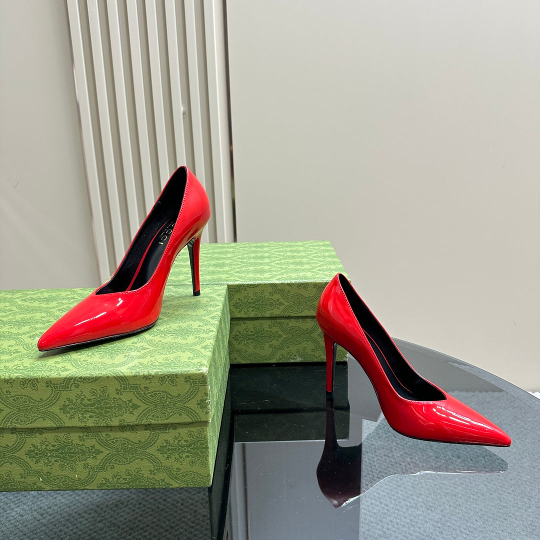 GUCCI 105 HIGH HEEL PUMP CANDY LAMBSKIN