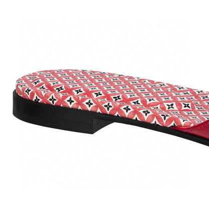 LOUIS VUITTON LV WOMEN ISOLA FLAT MULE IN CHERRY RED SHEEPSKIN