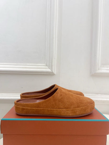 LP 25S MULES IN BURNT ORANGE SUEDE